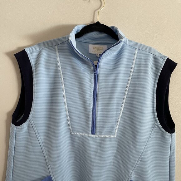 Simply Southern Women L Ice Blue Sporty Preppy Pockets 1/2 Zip Drew Dress NWT - Picture 6 of 12